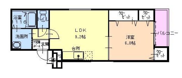 フジパレス深江橋Ⅲ番館の物件間取画像